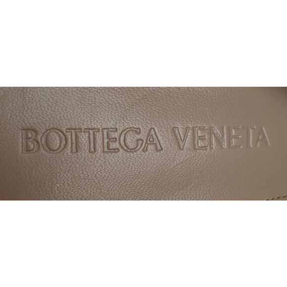 Bottega Veneta NWT Tex Leather Mules Women’s IT37 US7 Sea Salt Dressy Minimalist - Picture 9 of 11